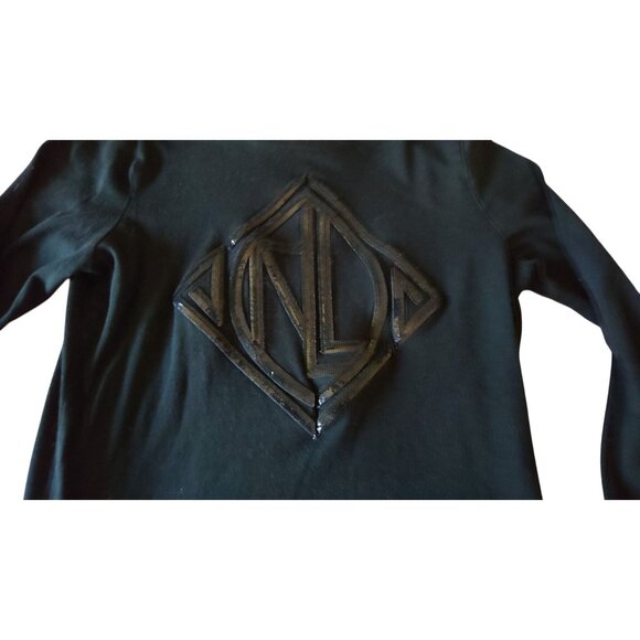 Lauren Ralph Lauren Black Label Women's Small Logo Long Sleeve Crewneck Shirt - Picture 3 of 8